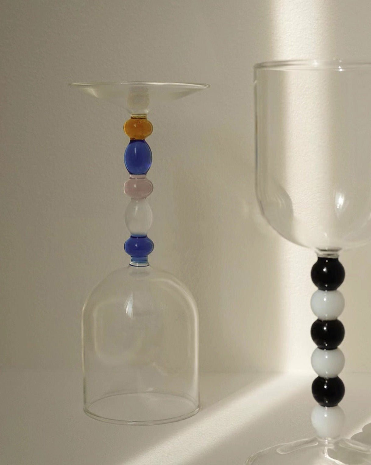 Gemstone Bordeaux Wine Glasses — Set of 2 (Handblown)