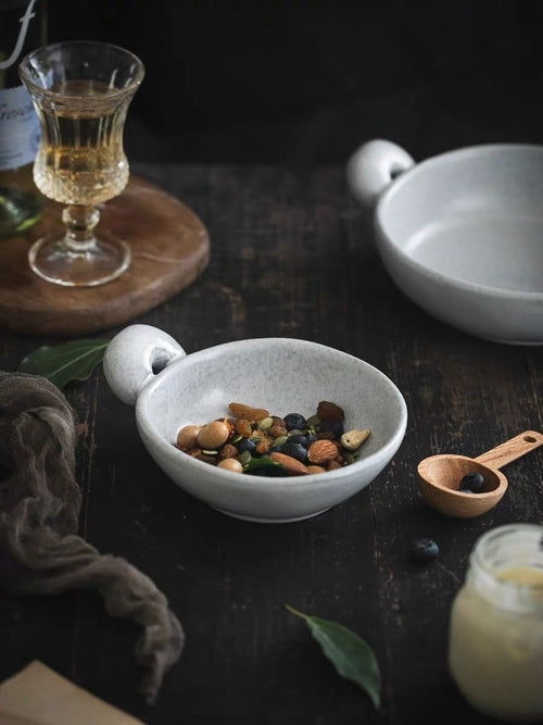 Big-Ears Ceramic Pasta Bowl – Handmade Playful Dinnerware