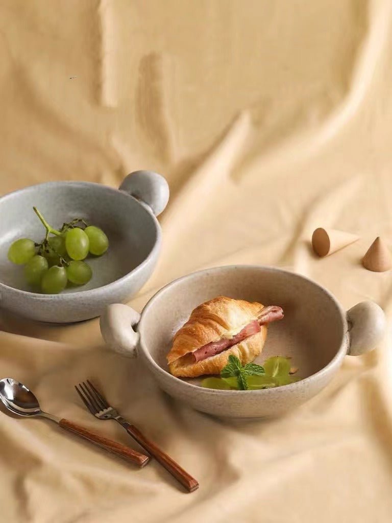 Big-Ears Ceramic Pasta Bowl – Handmade Playful Dinnerware