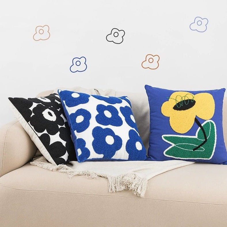 Whimsical Sunflower Throw Pillowcase – Cute Decorative Cushion Cover