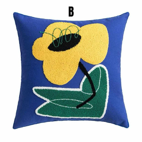 Whimsical Sunflower Throw Pillowcase – Cute Decorative Cushion Cover