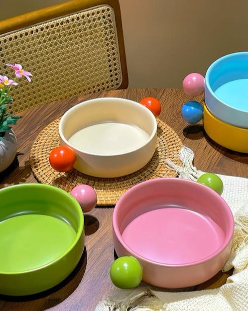 Gelato Ceramic Pasta Bowl – Whimsical Dopamine Dinnerware