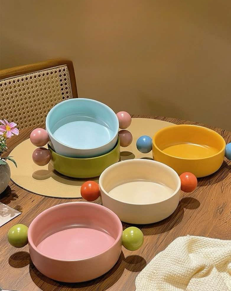 Gelato Ceramic Pasta Bowl – Whimsical Dopamine Dinnerware