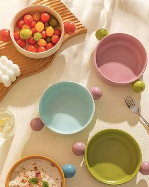 Gelato Ceramic Pasta Bowl – Whimsical Dopamine Dinnerware