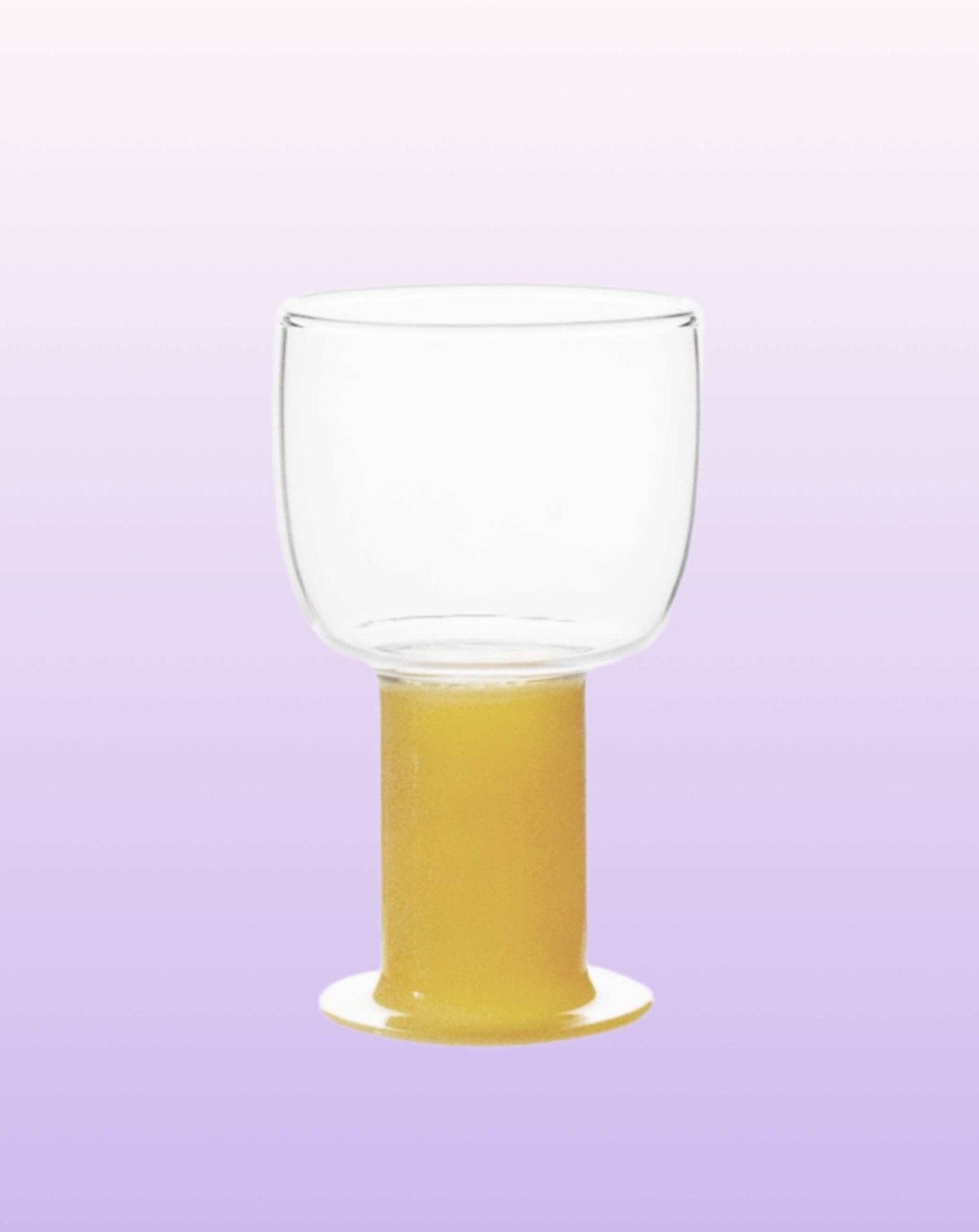 Chubby Handblown Wine Glasses  Set of 2 Pcs