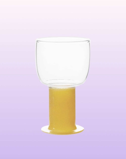 Chubby Handblown Wine Glasses  Set of 2 Pcs