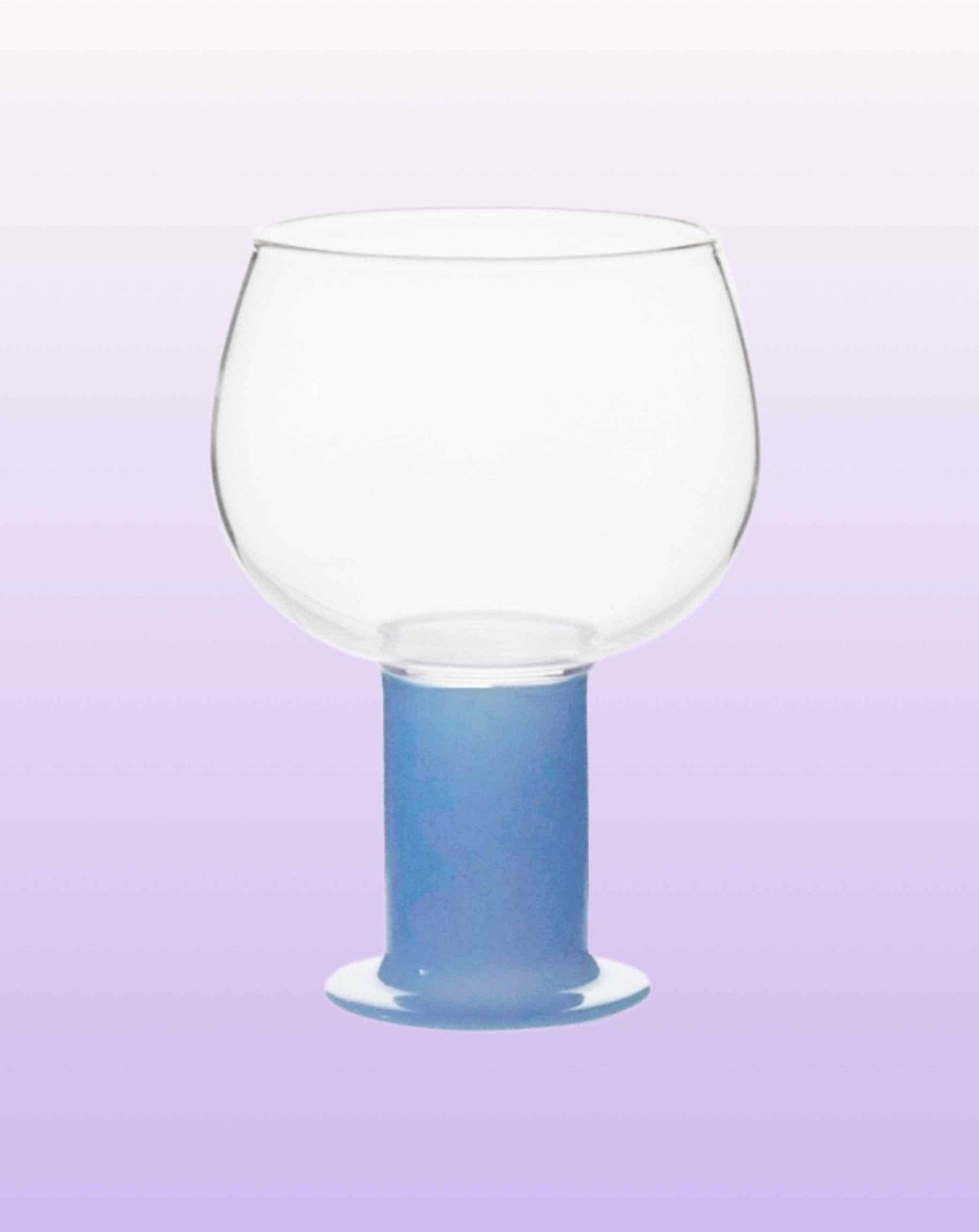Chubby Handblown Wine Glasses  Set of 2 Pcs