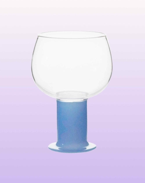 Chubby Handblown Wine Glasses  Set of 2 Pcs