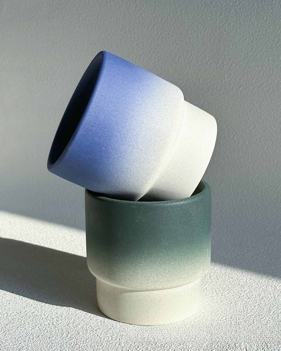 Handmade Gradient Ceramic Flower Pots