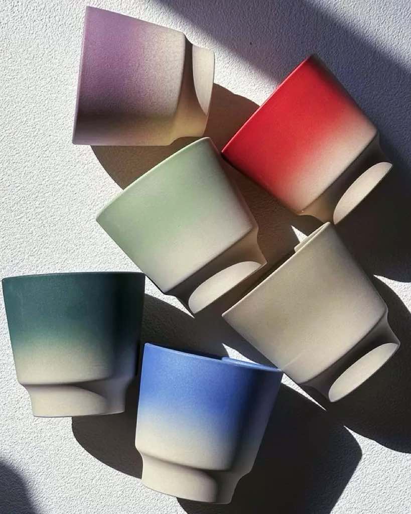 Handmade Gradient Ceramic Flower Pots