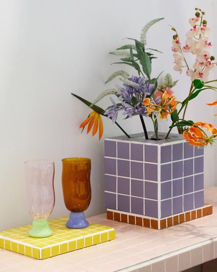 Wavy Beer Glass — Handmade Borosilicate Glass