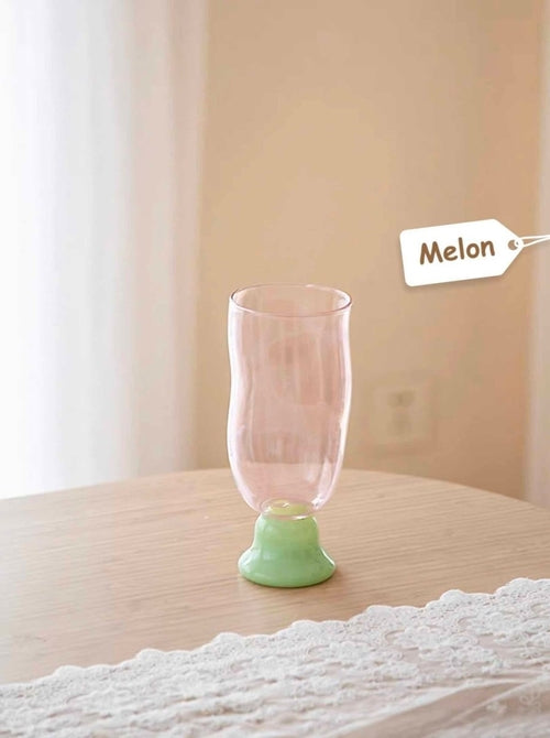 Wavy Beer Glass — Handmade Borosilicate Glass