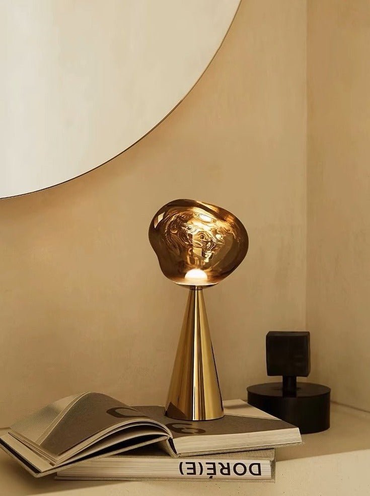 Melt Portable LED Table Lamp – Modern Nordic Dimmable Bedside Light