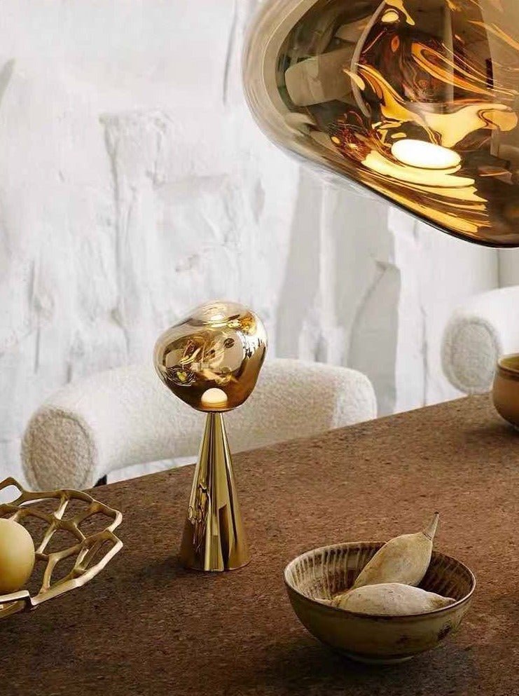 Melt Portable LED Table Lamp – Modern Nordic Dimmable Bedside Light