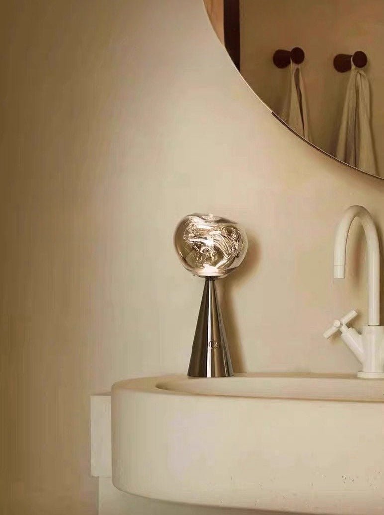 Melt Portable LED Table Lamp – Modern Nordic Dimmable Bedside Light