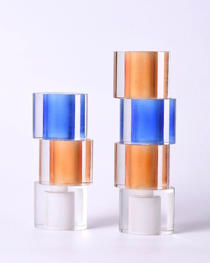 Crystal Nugget Vase — Colorful Centerpiece for Modern Spaces