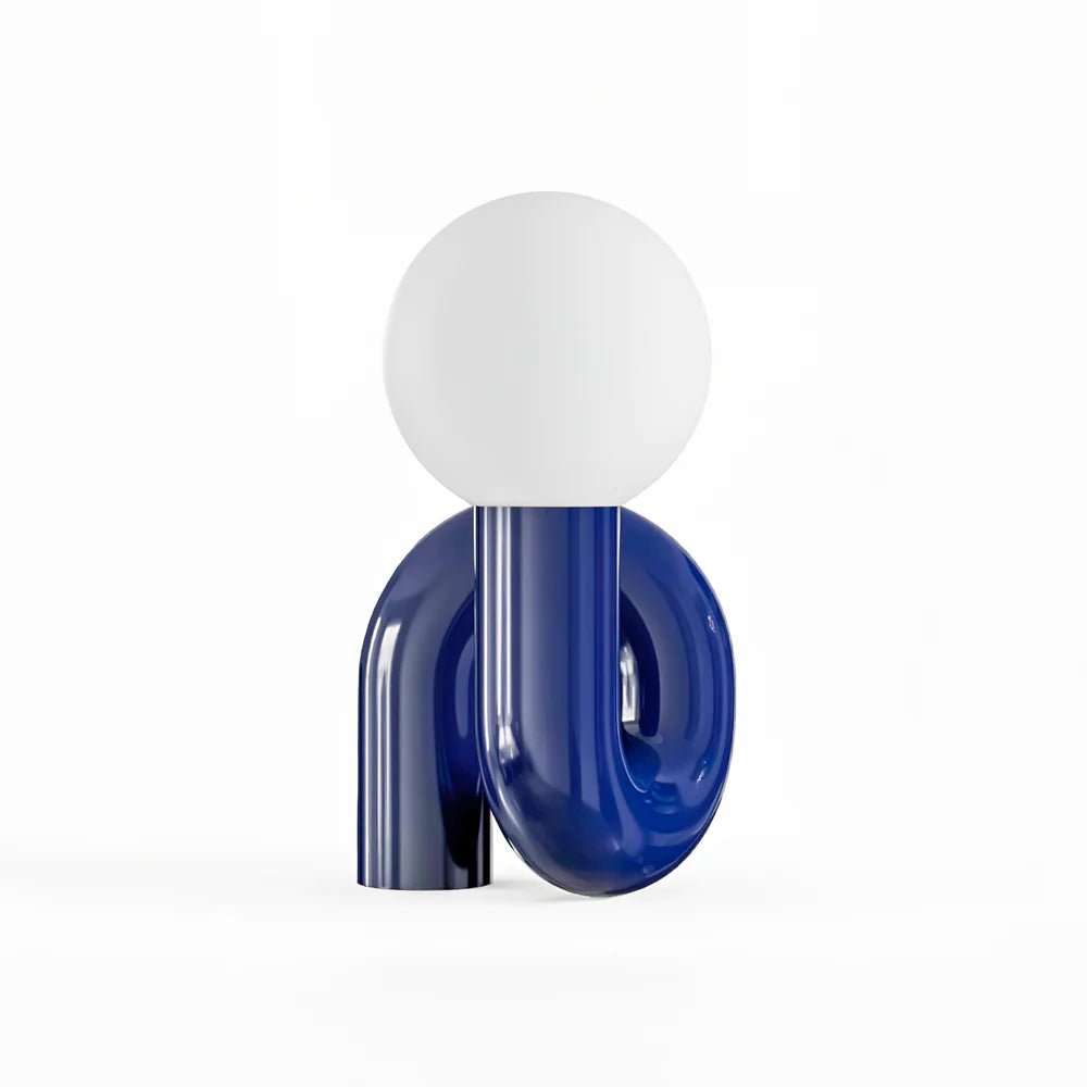 Modern Spiral Bedside Lamp – Quirky Whimsical Statement Table Light