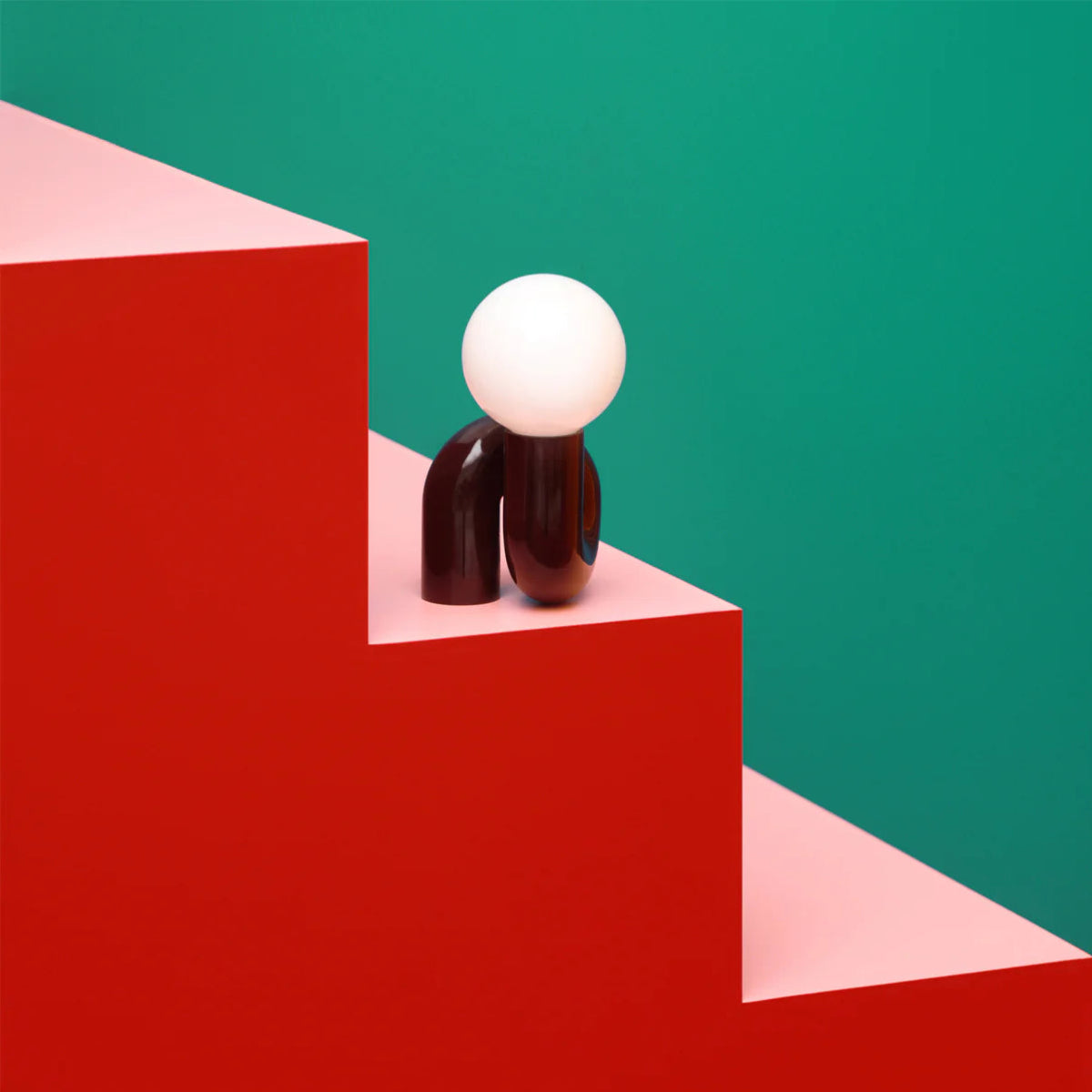 Modern Spiral Bedside Lamp – Quirky Whimsical Statement Table Light