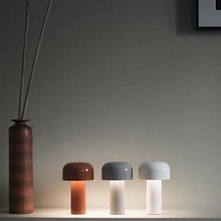 Mushroom Bedside Lamp – Portable LED Bellhop Table Light