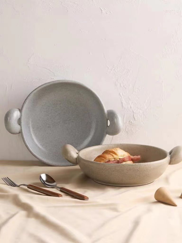 Big-Ears Ceramic Pasta Bowl – Handmade Playful Dinnerware