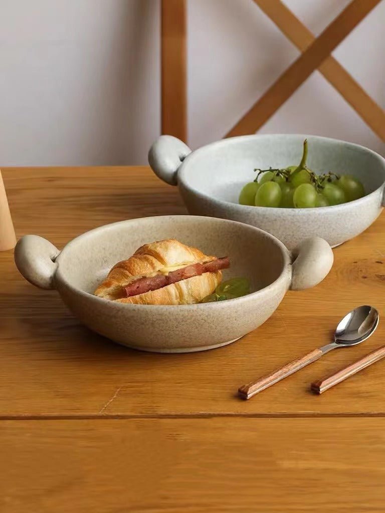 Big-Ears Ceramic Pasta Bowl – Handmade Playful Dinnerware