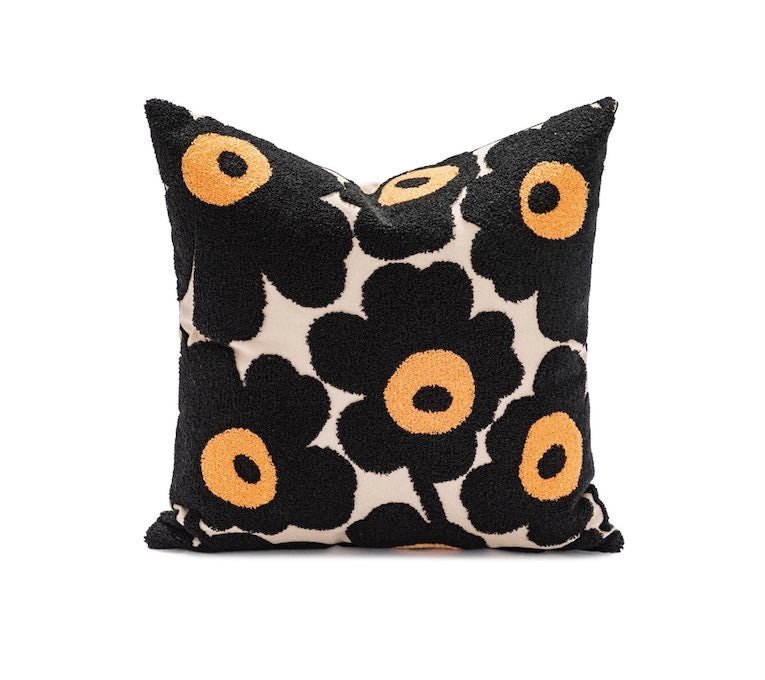 Whimsical Sunflower Throw Pillowcase – Cute Decorative Cushion Cover