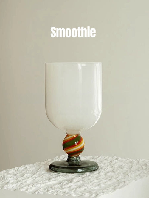 Gumballs Wine Glass Set – Eclectic Whimsical Colored Cocktail Glasses