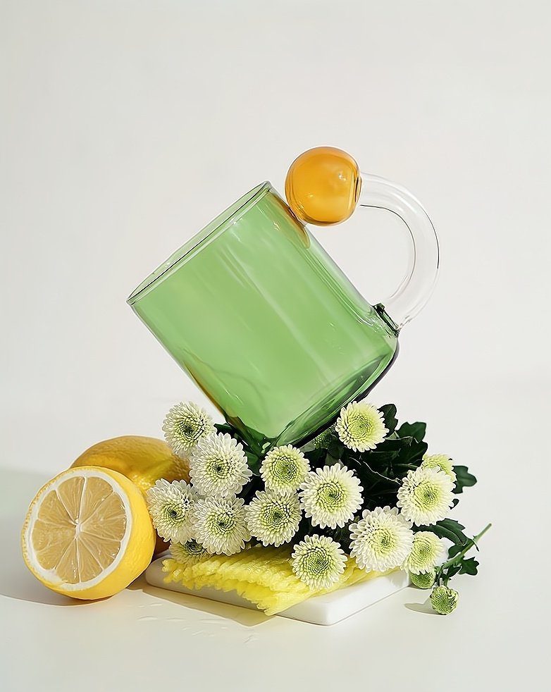 Handblown Lollipop Mugs – Whimsical Dopamine Glass Drinkware