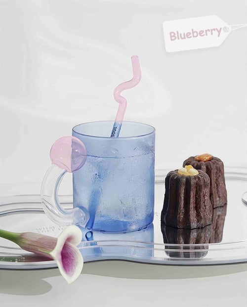 Handblown Lollipop Mugs – Whimsical Dopamine Glass Drinkware