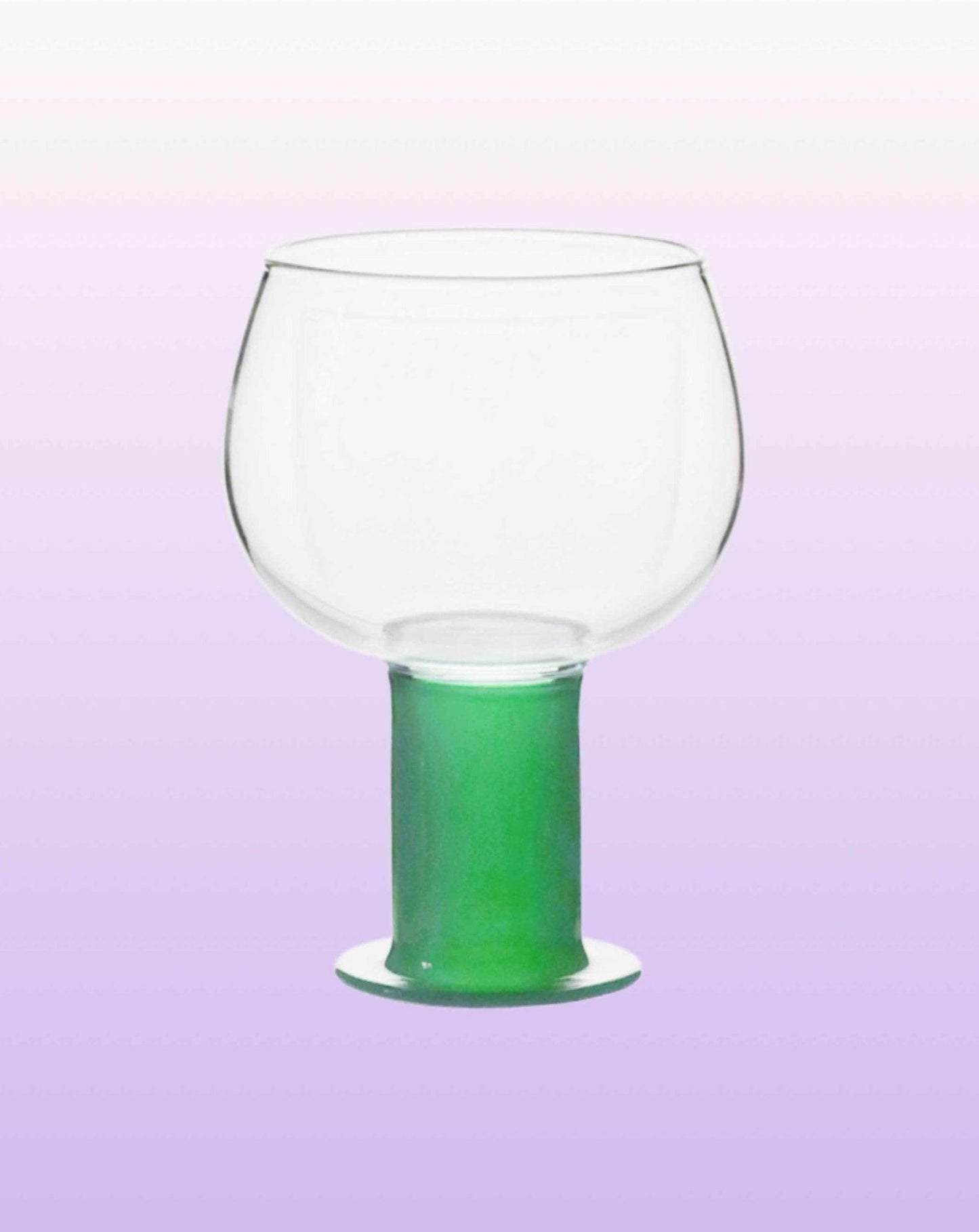 Chubby Handblown Wine Glasses  Set of 2 Pcs