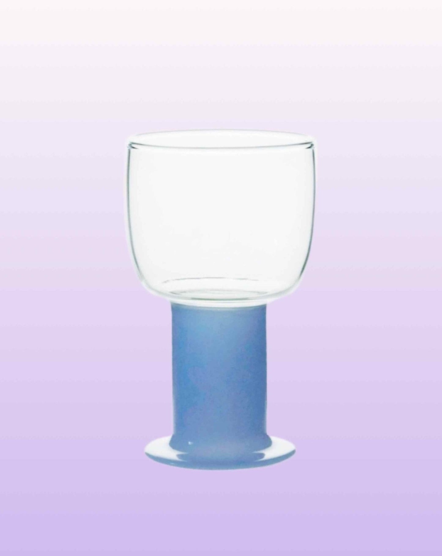 Chubby Handblown Wine Glasses  Set of 2 Pcs