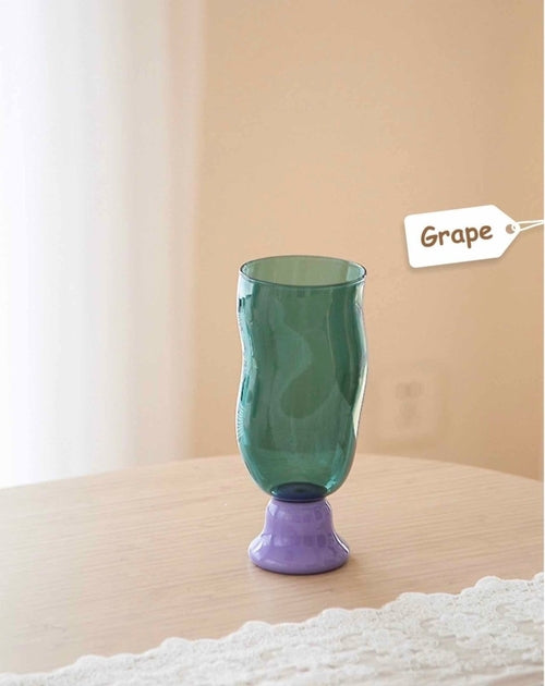 Wavy Beer Glass — Handmade Borosilicate Glass