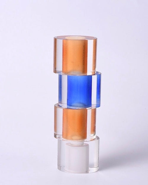 Crystal Nugget Vase — Colorful Centerpiece for Modern Spaces