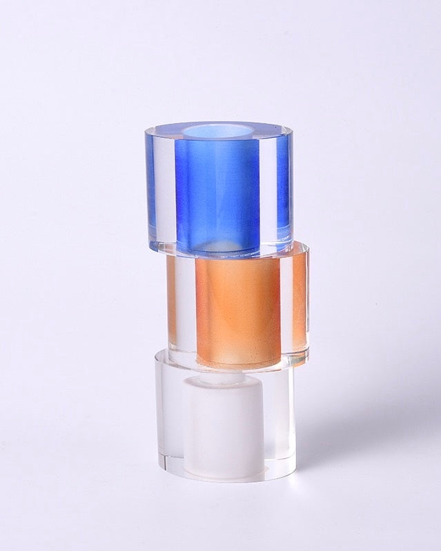 Crystal Nugget Vase — Colorful Centerpiece for Modern Spaces