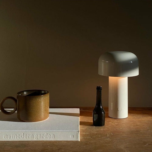 Mushroom Bedside Lamp – Portable LED Bellhop Table Light