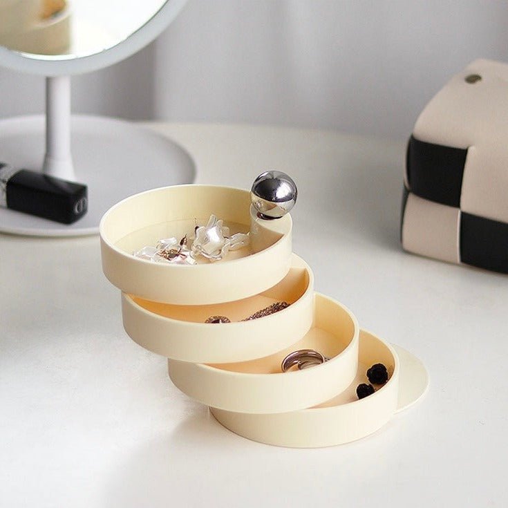 Nordic Revolving Storage Box – Minimalist Accessories & Jewelry Organizer
