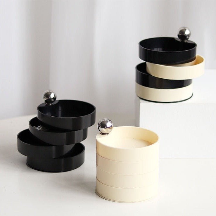Nordic Revolving Storage Box – Minimalist Accessories & Jewelry Organizer
