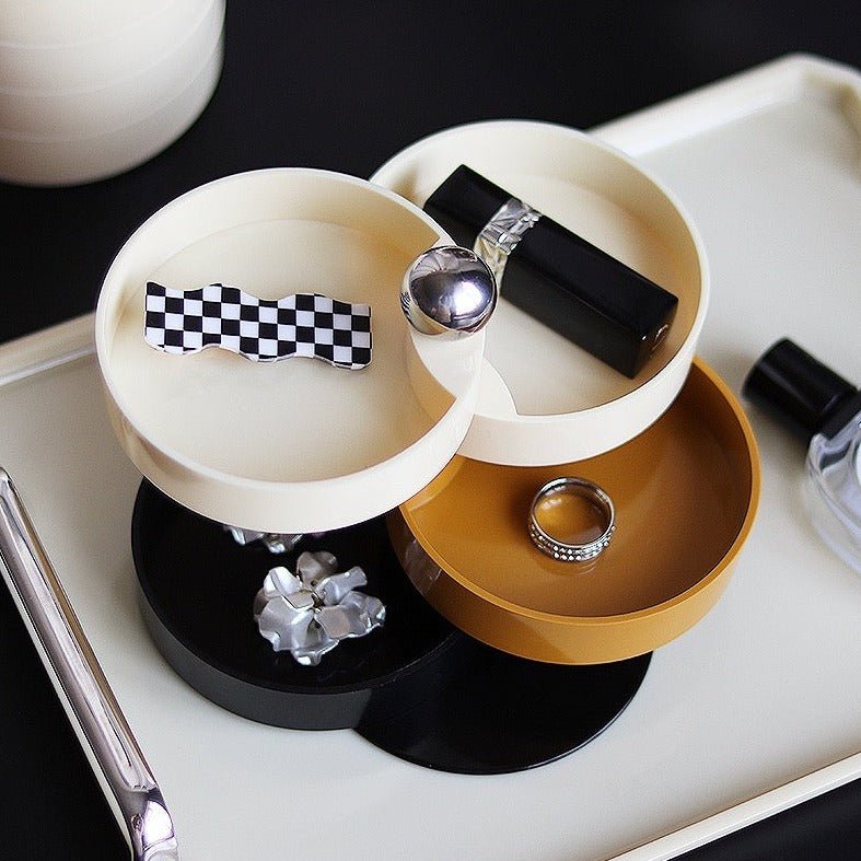 Nordic Revolving Storage Box – Minimalist Accessories & Jewelry Organizer