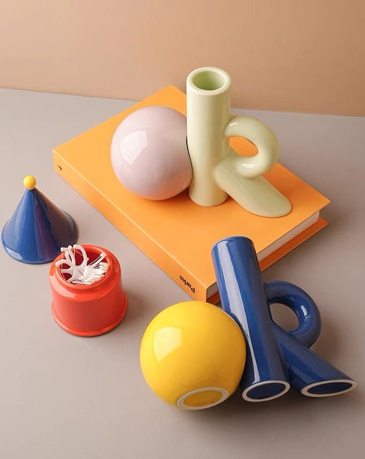 OK Ceramic Bud Vase –  Handmade Decorative Flower Vase