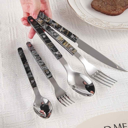Set of 10 Modern French Flatware – Bistrot Style Cutlery