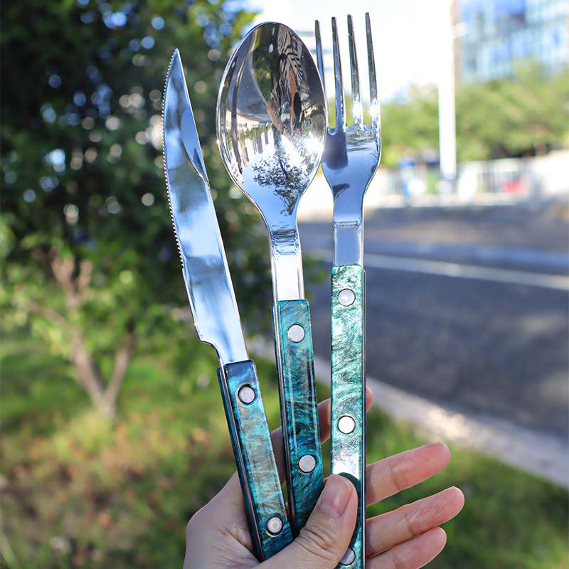 Set of 10 Modern French Flatware – Bistrot Style Cutlery