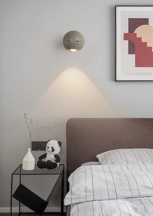 Space Age Motion Sensor Night Light – Punch-Free Wall Accent & Portable LED Lamp