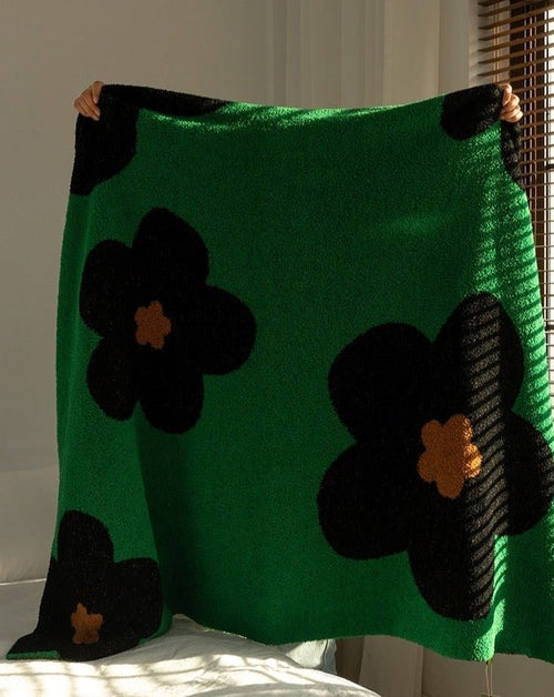 Sunflower Throw Blanket – Ultra Soft Microfiber Cozy Blanket with Vibrant Pattern